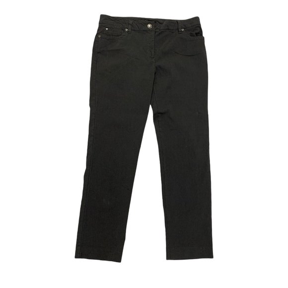 Zac & Rachel 12 Gray Slim Pants Stretch Straight S - Picture 1 of 3